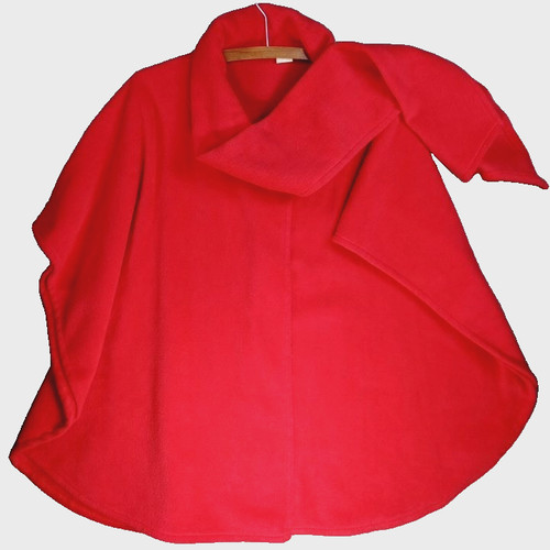 Red cape wrap soft - red, warm